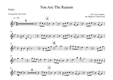 You Are The Reason (arr. Alex Souza)