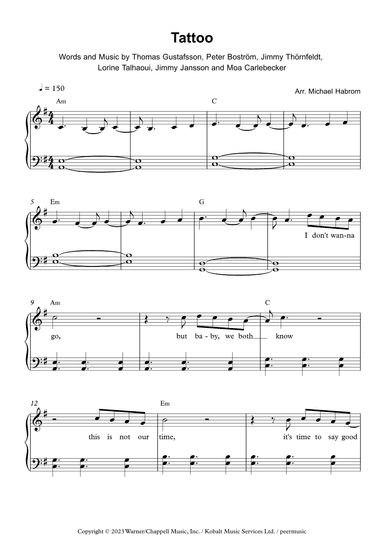 Tattoo (arr. Michael Habrom)