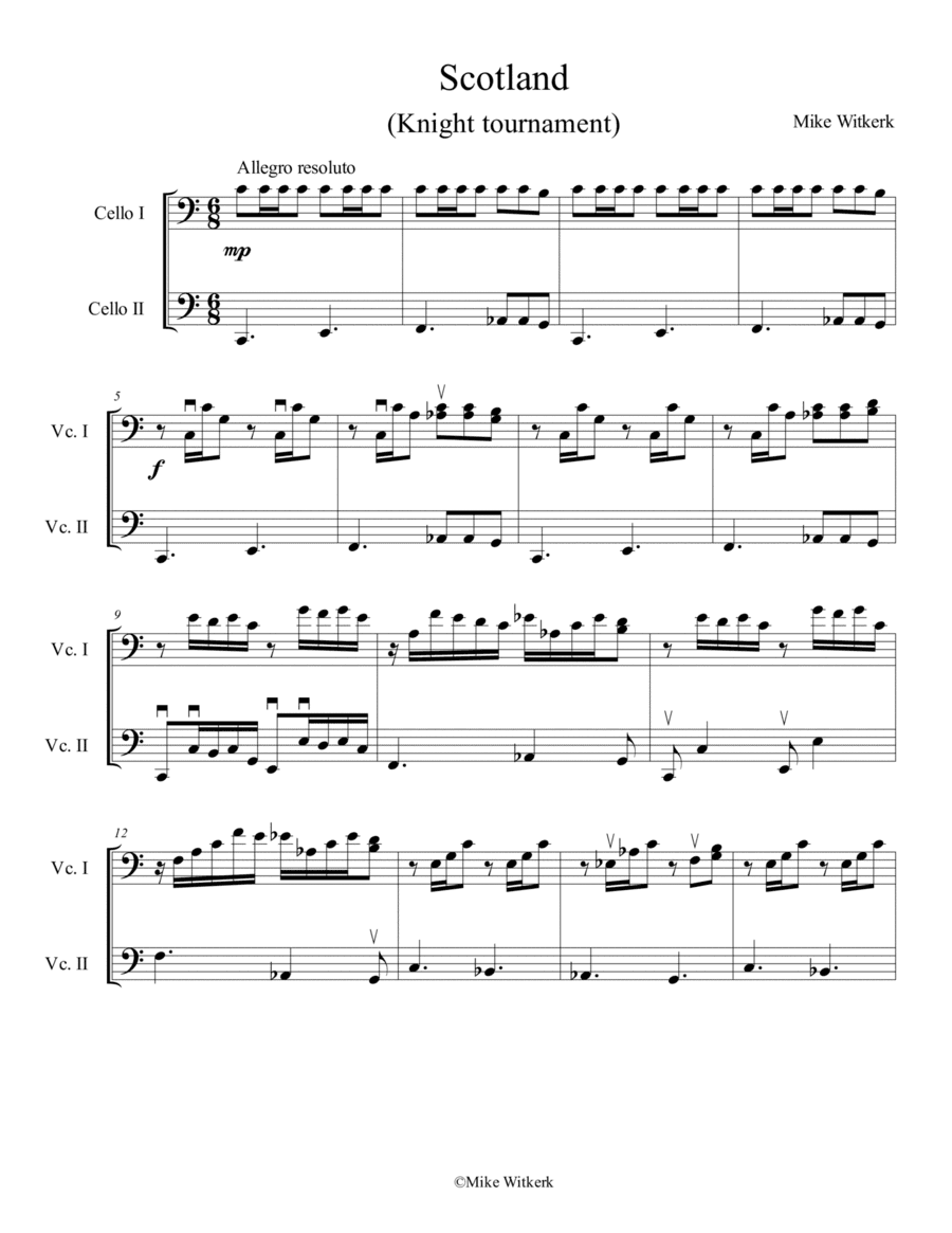 Mike Witkerk - Scotland (Cello duet)