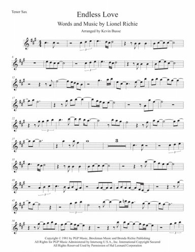 Endless Love (arr. Kevin Busse)