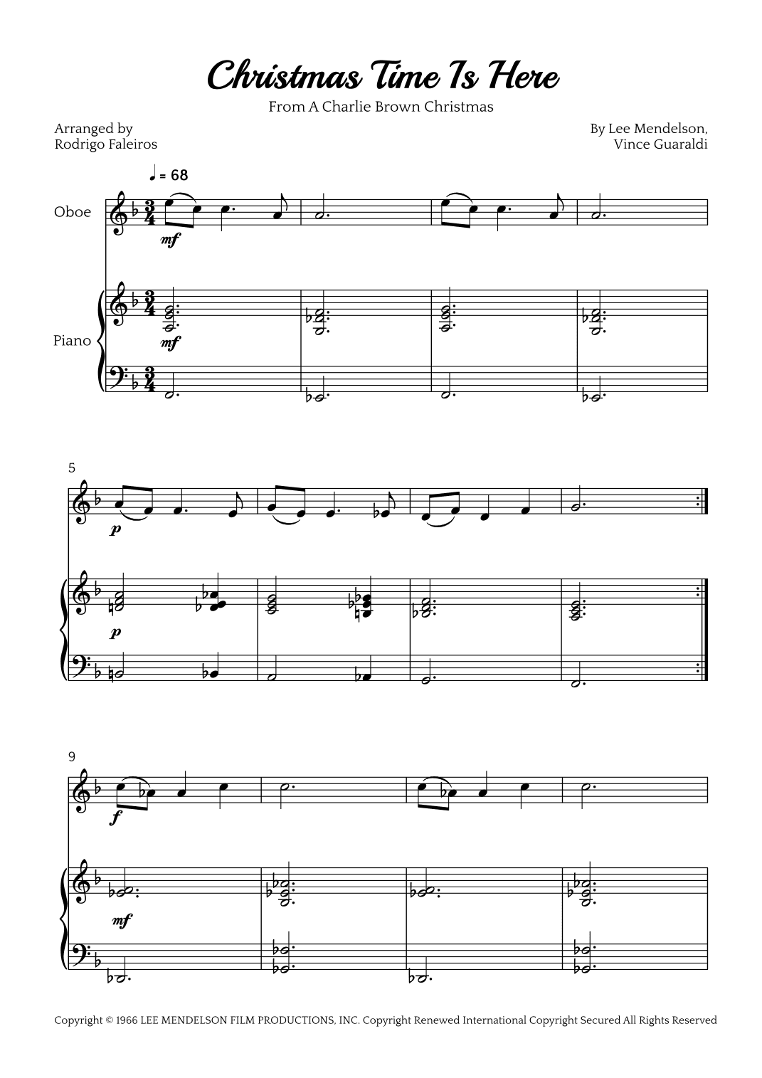 Christmas Time Is Here (arr. Rodrigo Faleiros)