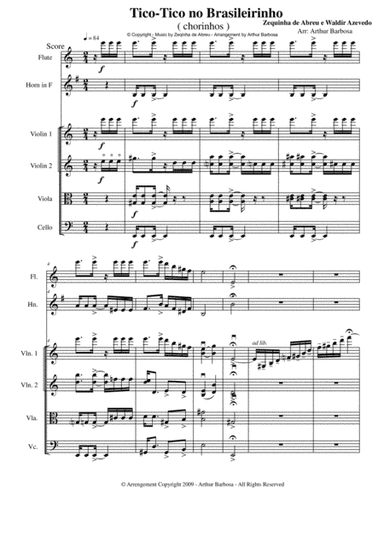 Tico Tico (tico Tico No Fuba) (arr. Arthur Barbosa)