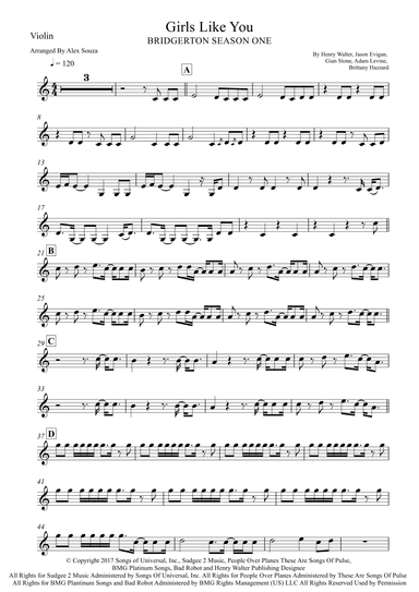 Girls Like You (arr. Alex Souza)