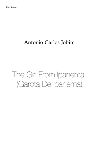 The Girl From Ipanema (Garota De Ipanema) (arr. Leandro Cardoso)