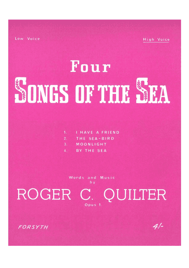 Four Songs of the Sea for High Voice