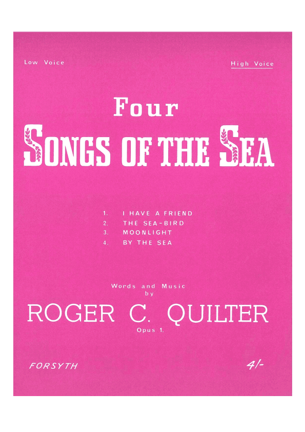 Four Songs of the Sea for High Voice