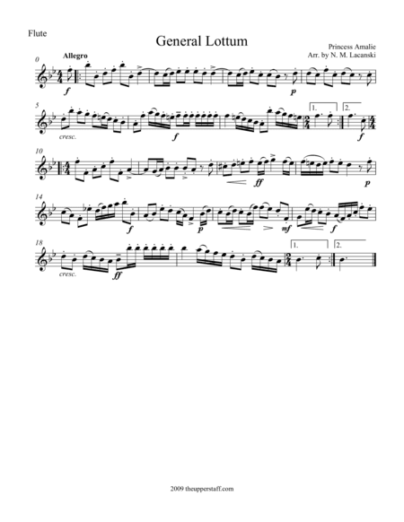 General Lottum (arr. Nick Lacanski)
