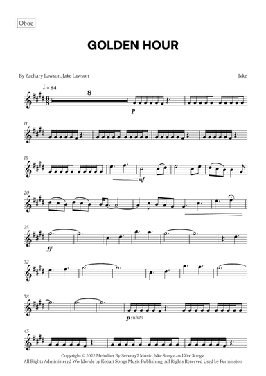 Golden Hour (arr. Cadenza Editions)
