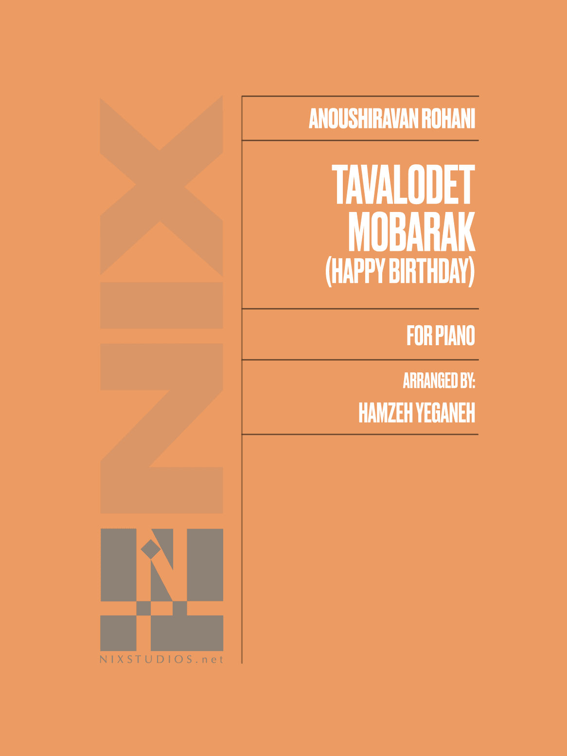 Tavalodet Mobarak (Happy Birthday) (arr. Hamzeh Yeganeh)