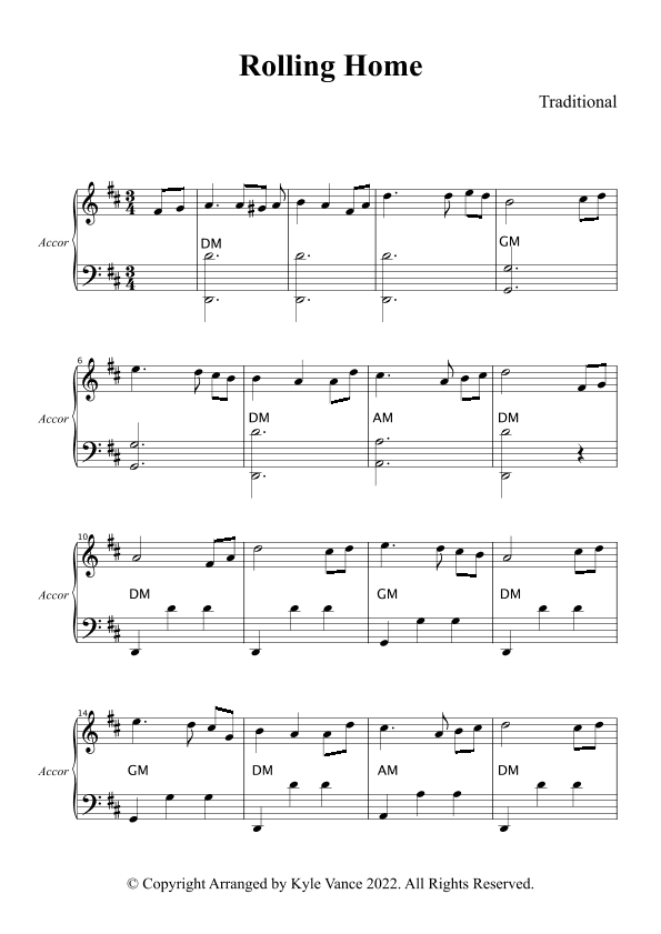Rolling Home (arr. Kyle Vance)
