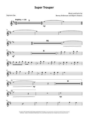 Super Trouper (arr. David Lartey)