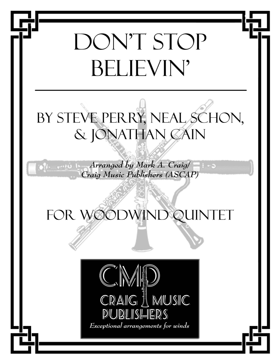 Don't Stop Believin' (arr. Mark A. Craig/Craig Music Publishers (ASCAP))