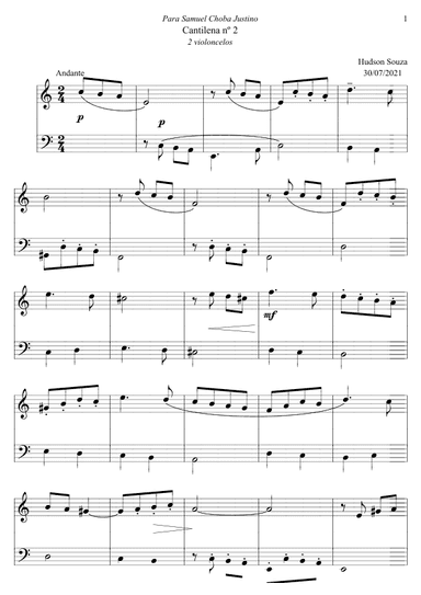 Cantilena n° 2 - Cellos Duet