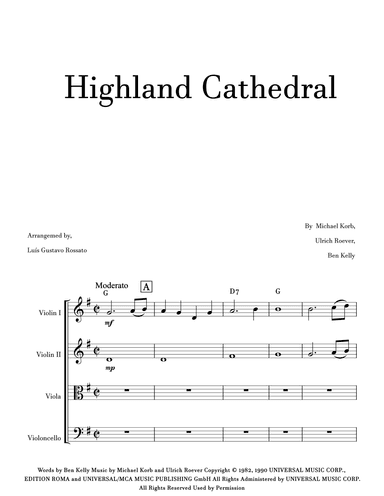 Highland Cathedral (arr. Luís Gustavo Rossato)