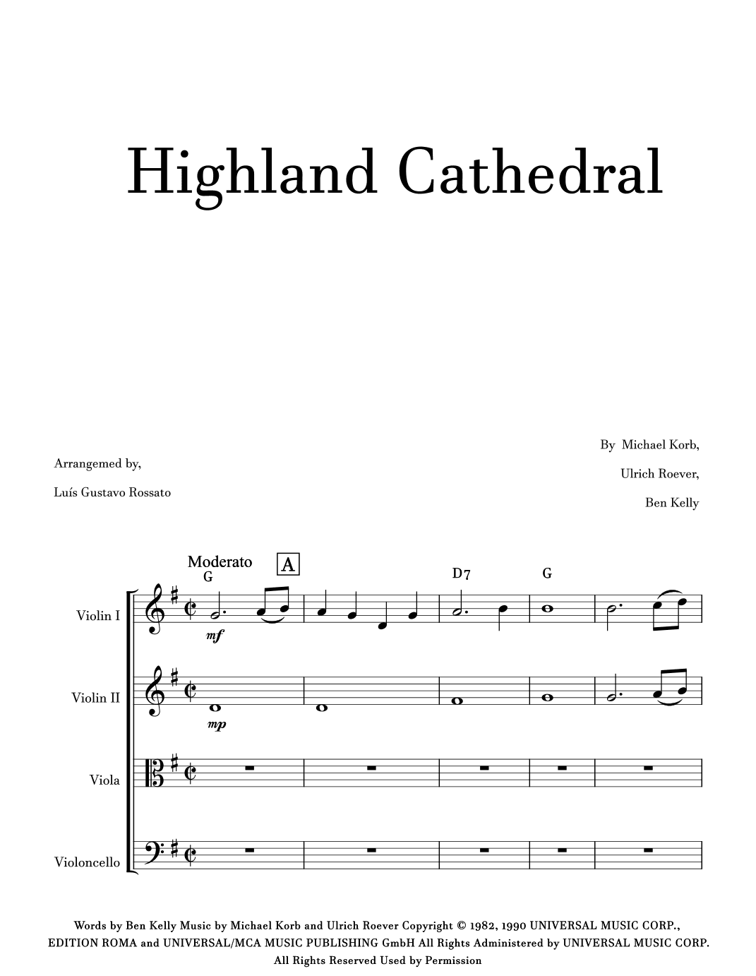 Highland Cathedral (arr. Luís Gustavo Rossato)