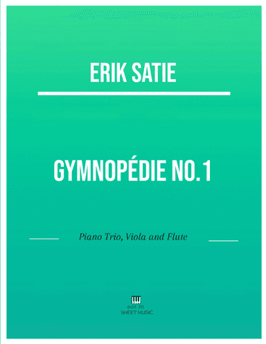 Erik Satie - Gymnopedie No 1(Trio Piano, Viola and Flute) with chords (arr. ANDRE LAITANO)
