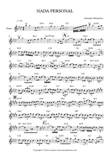 Nada Personal (arr. Mateo Aguilar)