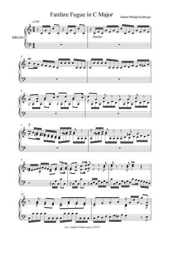 Fanfare Fugue in C Major (arr. Andrew Patterson)