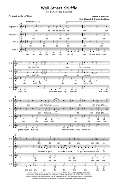 Wall Street Shuffle (arr. Karen Wilson)