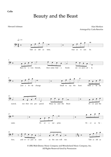 Beauty And The Beast (arr. Cadu Barcelos)