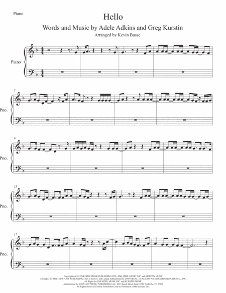 Hello (arr. Kevin Busse)