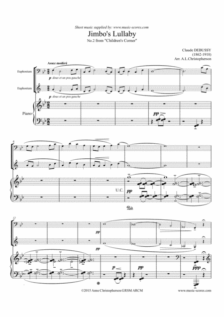 Jimbo's Lullaby - Euphonium and Piano (arr. Anne L Christopherson GRSM ARCM)
