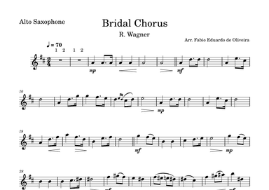 Bridal Chorus (Wagner)  - Wedding March - Easy Arrangement (arr. Fabio Eduardo de Oliveira)