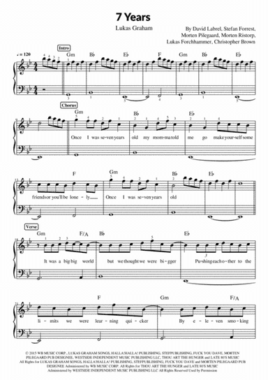 7 Years (arr. Pave)