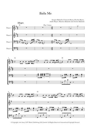 Baila Me (arr. Lila Lali)