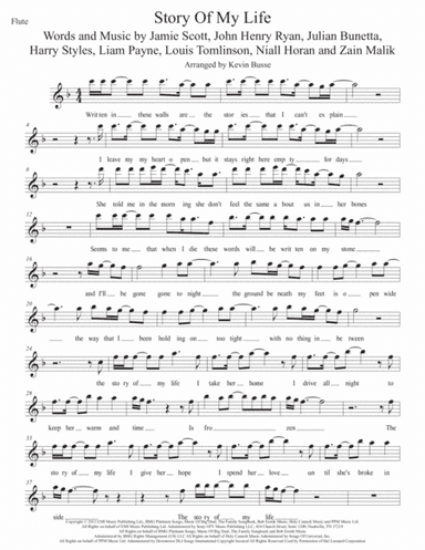 Story Of My Life (arr. Kevin Busse)