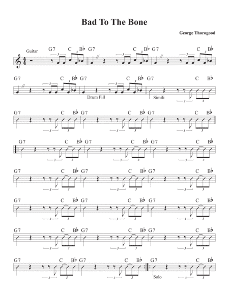 Bad To The Bone (arr. David M. Fagnant)