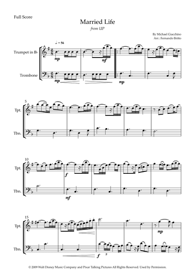 Married Life (arr. Fernando Britto)