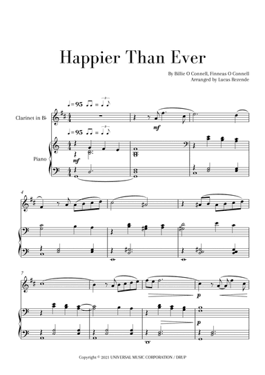 Happier Than Ever (arr. Lucas Rezende)