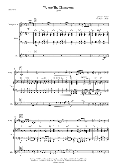 We Are The Champions (arr. Fernando Britto)