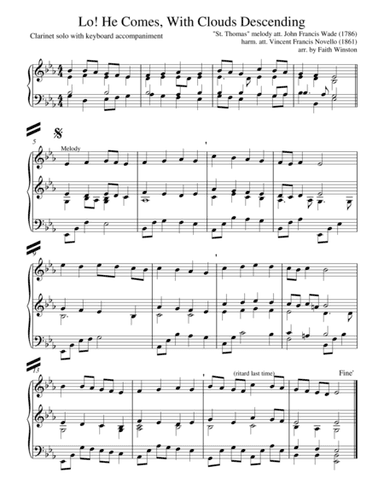 Lo! He Comes With Clouds Descending (arr. Faith Winston)