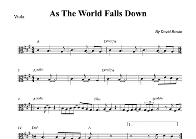 As The World Falls Down (arr. Wesley S. SIlva)