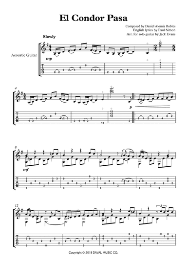 El Condor Pasa (arr. Jack Evans)