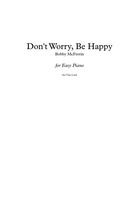 Don't Worry, Be Happy (arr. Tim Curd)