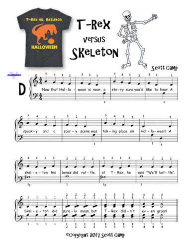 T-Rex Versus Skeleton