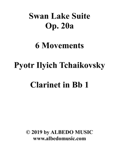 Swan Lake Suite, 6 Movements and 8 Movements - Clarinet in Bb 1 (Transposed Part) (arr. Doug Clyde)