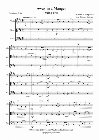 Away in a Manger (arr. Thomas Quigley)