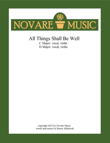 All Things Shall Be Well