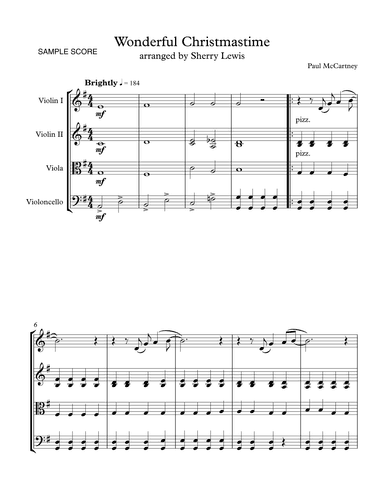 Wonderful Christmastime (arr. Sherry Lewis)