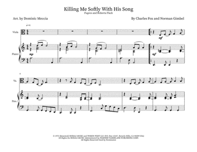 Killing Me Softly With His Song (arr. Dominic Meccia)