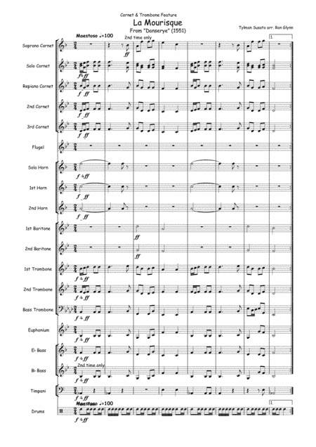 La Mourisque (from Danserye 1551) (arr. Ron Glynn)