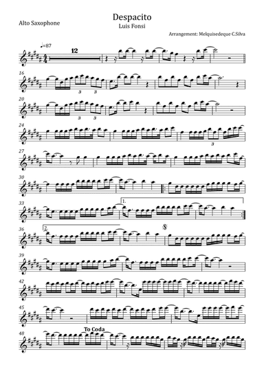 Despacito (arr. Melquisedeque C.Silva)