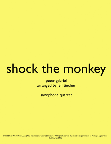 Shock The Monkey (arr. Jeff Tincher)