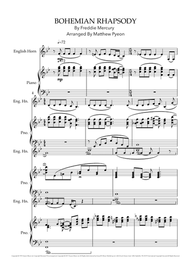 Bohemian Rhapsody (arr. Matthew pyeon)