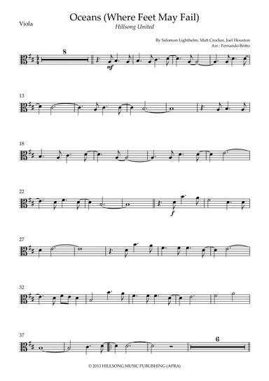 Oceans (where Feet May Fail) (arr. Fernando Britto)