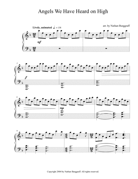Angels We Have Heard on High (arr. Nathan Burggraff)